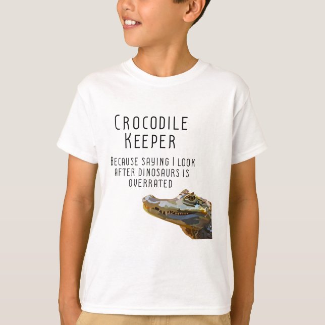 Camiseta C é para Crocodilo Keeper (Frente)