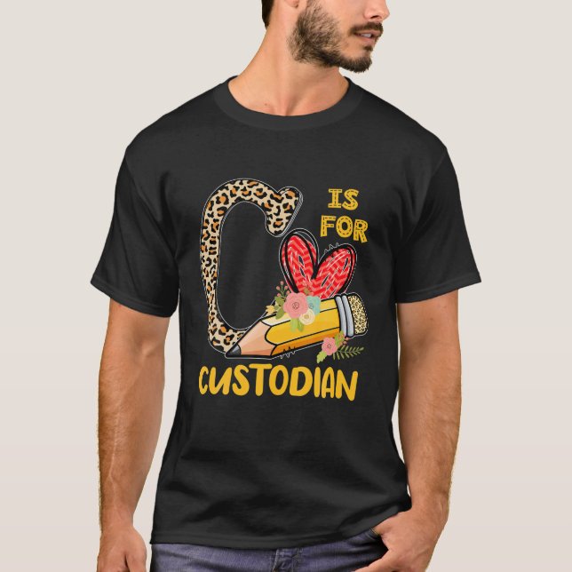 Camiseta C É Para Depositário Apreciação Leopard De Volta P (Frente)