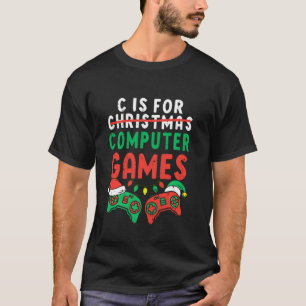 Camiseta C é para Jogos de Jogos de Jogos de Jogos de Jogo