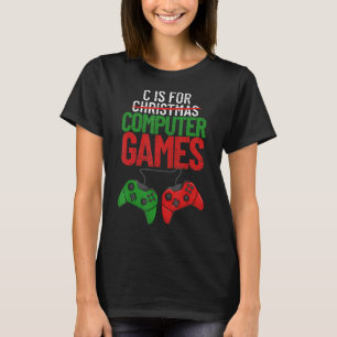 Camiseta C É Para Jogos De Vídeo Jogo Avid Gamer