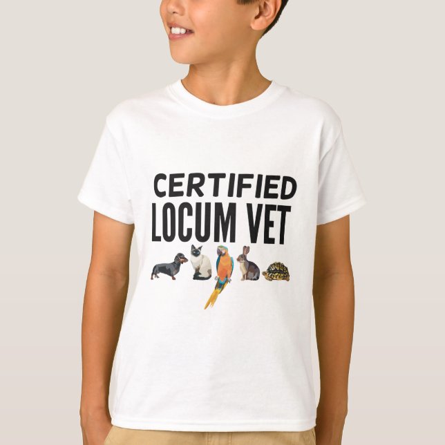 Camiseta C é para o Locum Vet Certificado (Frente)