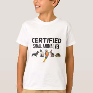 Camiseta C é para o pequeno veterinário certificado