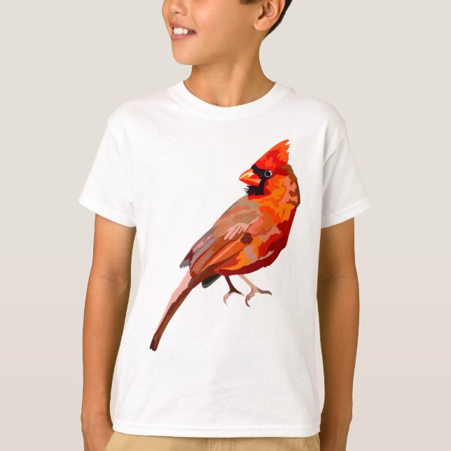 Camiseta C é para Pássaro Cardinal (Frente)