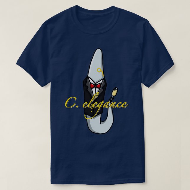 Camiseta C elegance ciência divertida (Frente do Design)