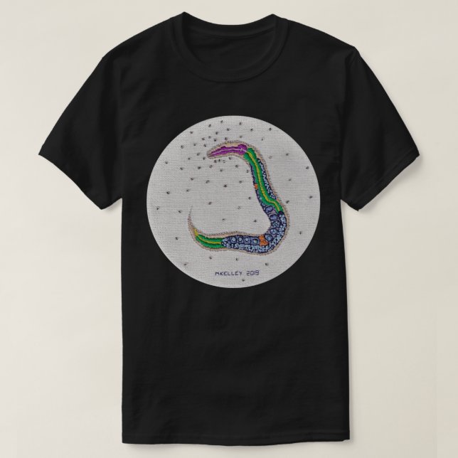 Camiseta C elegans worm boriderme Classic TSirt (Frente do Design)