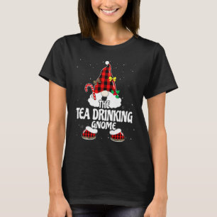 Camiseta C Gnome Bebedor de Chá Xadrez de Búfalo Família Co