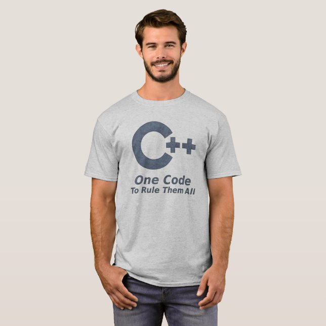 Camiseta C++ Humor (Frente Completa)