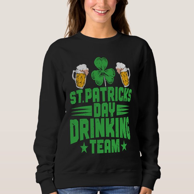 Camiseta C  Irish St Patrick's Day Drinking Team (Frente)