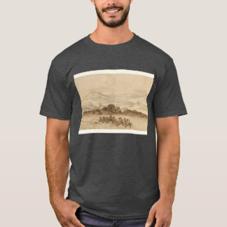 Camiseta C. Lorrain: Paisagem no Lácio com Trabalhadores Ru