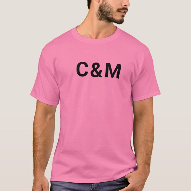 Camiseta C&M rosa (Frente)