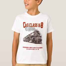 Camiseta C&O Class H-8 2-6-6-6 Allegheny Steam Locomotive