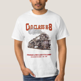 Camiseta C&O Class H-8 2-6-6-6 Allegheny Steam Locomotive