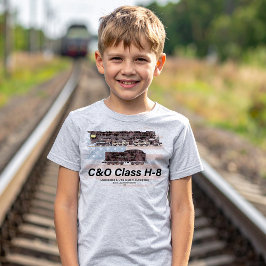 Camiseta C&O Classe H-8 Locomotiva Allegheny - bandeira ame