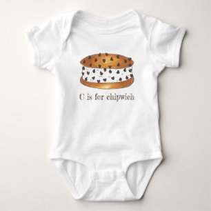 Camiseta C para Sanduíche de Sorvete Chip de Chocolate Chip