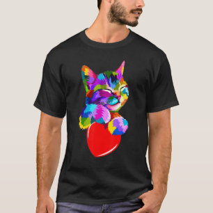 Camiseta Ca Bonita Para Adoção Colorida De Gatinhos De Adol