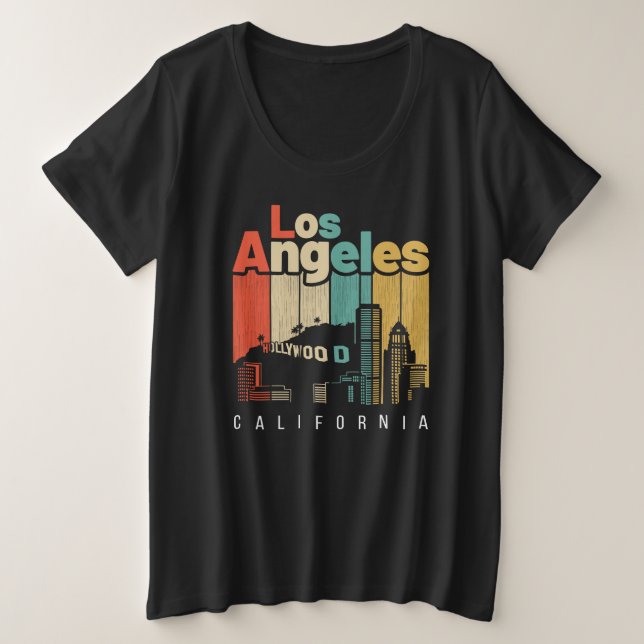 Camiseta CA de Los Angeles (Frente do Design)