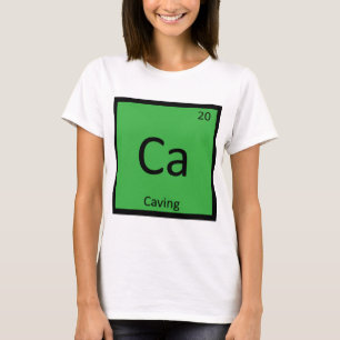 Camiseta Ca - Esportes de Espeleologia Tabela Periódica Quí