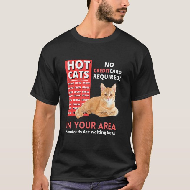 Camiseta Ca Hot Cats Na Sua Área (Frente)