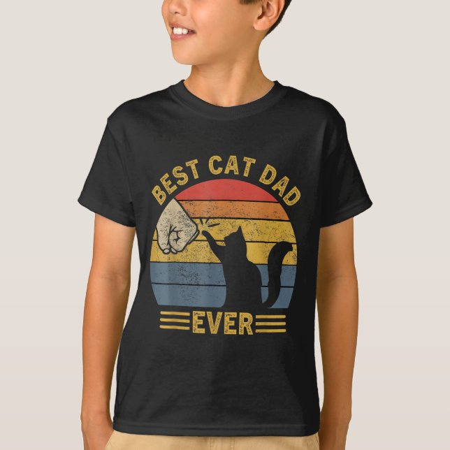 Camiseta Ca Men Cat Dad Ever Funny Cat Lover Gift  (Frente)