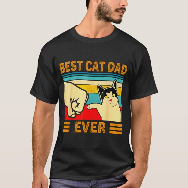Camiseta Ca Men Cat Dad Ever Funny Cat Lover Gift  (Frente)