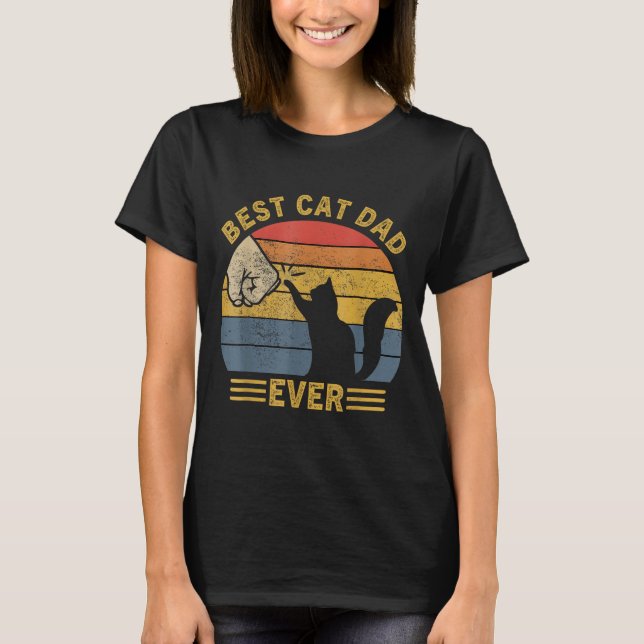 Camiseta Ca Men Cat Dad Ever Funny Cat Lover Gift  (Frente)