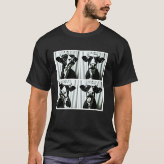 Camiseta Cabaça de Vaca Fofa Fotocabine para Crianças Joven