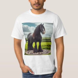 Camiseta Caballo sobre el nudo celta