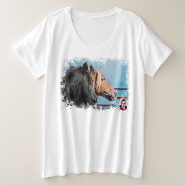 Camiseta Caballos (Frente do Design)