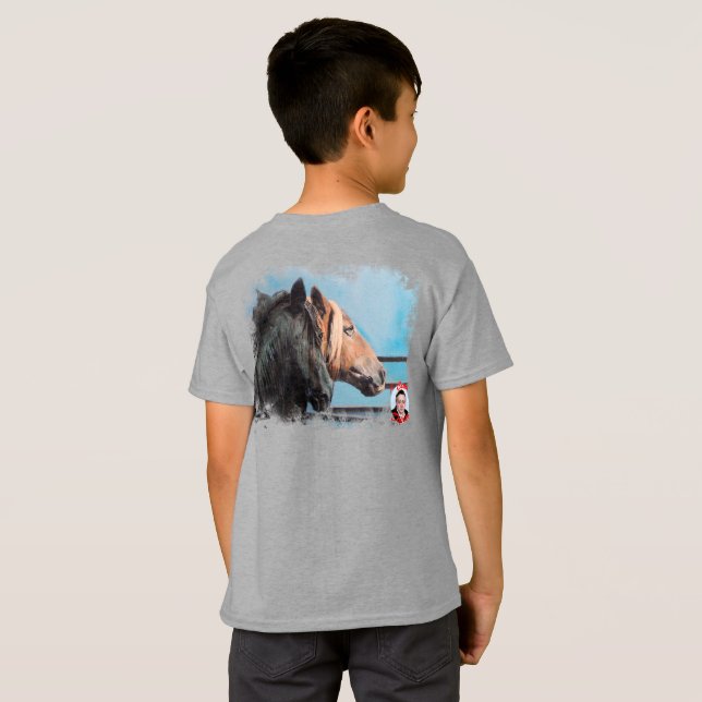 Camiseta Caballos (Parte Traseira Completa)