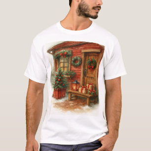 Camiseta Cabana Aconchegante de Natal
