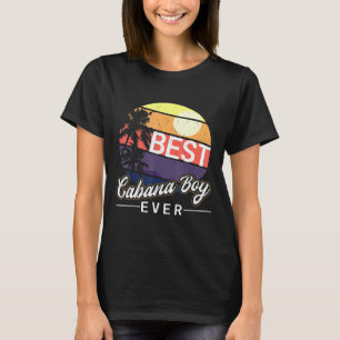 Camiseta Cabana Boy Colorful Sunset Palm Tree Beach Masin