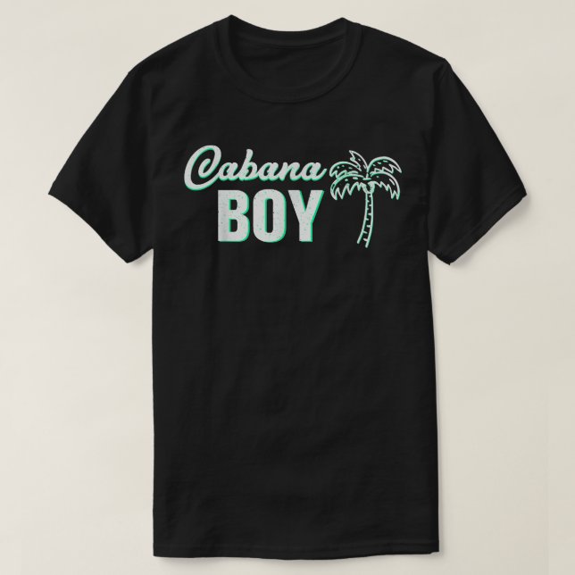 Camiseta Cabana Boy  Funny Pool Guy Palm  (Frente do Design)