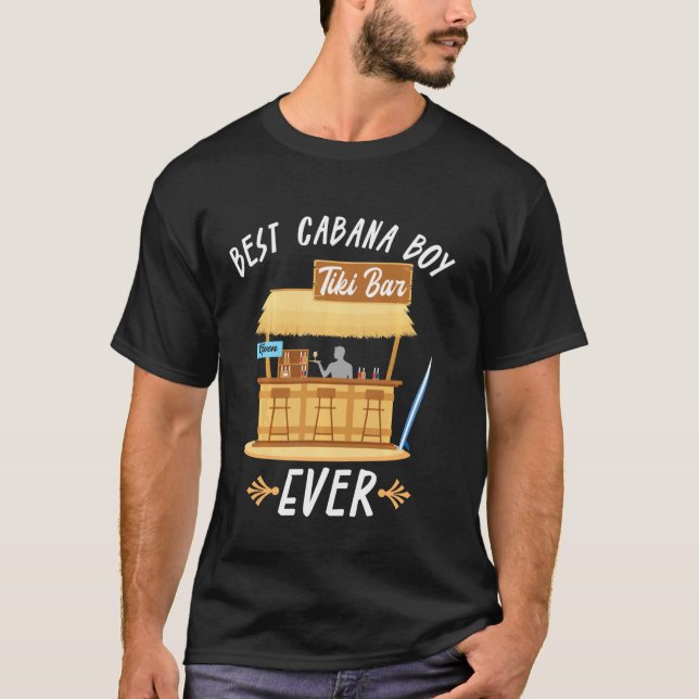 Camiseta Cabana Boy Tiki Bar Beach Limbo Surfing Bartender  (Frente)