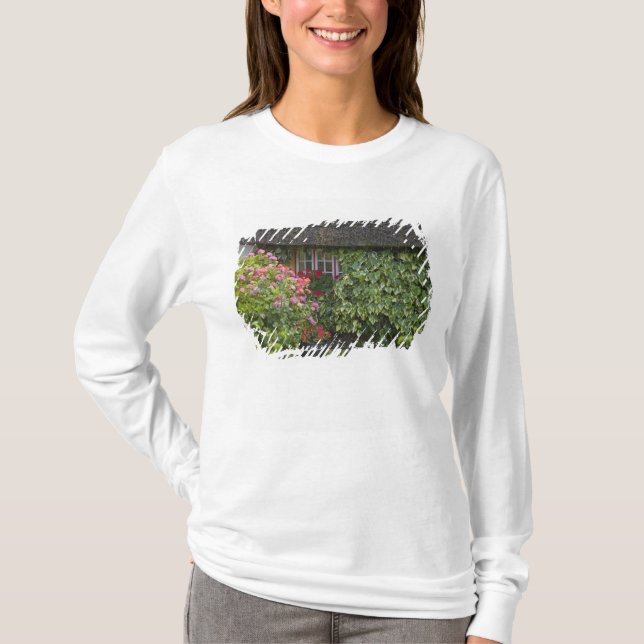 Camiseta Cabana com telhado de colmo, Adare, Condado de Lim (Frente)