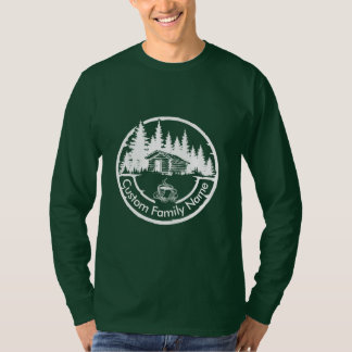 Camiseta Cabana de Campo Casa de Madeira | Nome da Família