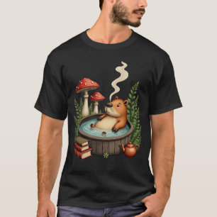 Camiseta Cabana de Capivara Cottagecore Fonte Termal Poetco