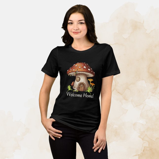 Camiseta Cabana de Cogumelo Encantado (Criador carregado)
