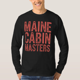 Camiseta Cabana de perseguição no Maine Lago Rio Moose Vaca