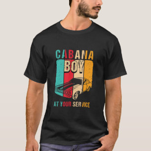 Camiseta Cabana Garoto Ao Seu Serviço Eu Divertido Piscina