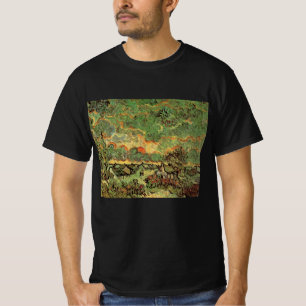 Camiseta Cabanas Ciprestes Lembrança do Norte de Van Gogh
