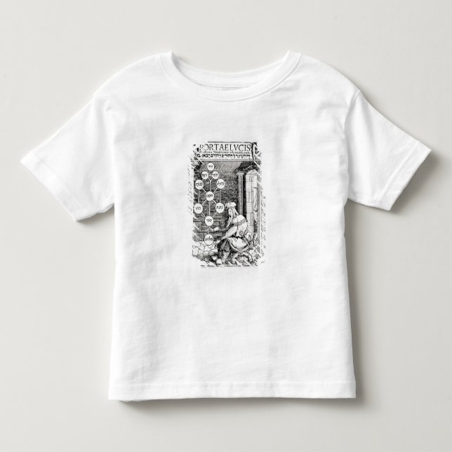 Camiseta Cabbalist judaico que guardara um sephiroth, cópia (Frente)