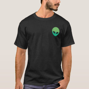Camiseta Cabeça alienígena Pocket OVNI Homens Extraterrestr