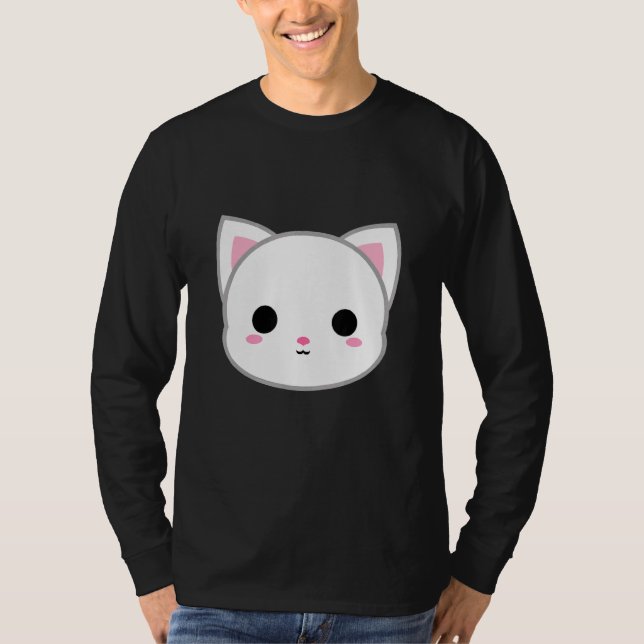Camiseta Cabeça Branca de Gato (Frente)