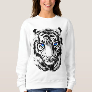 Camiseta Cabeça Branca Siberiana - Olhos Azuis Tigres