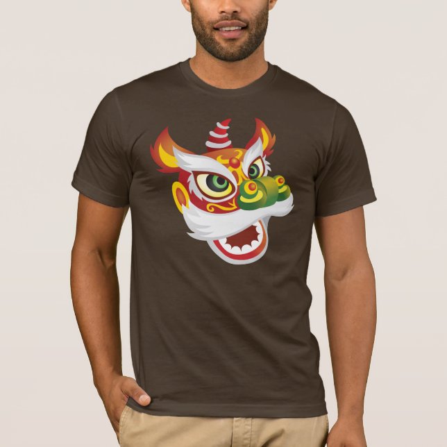 Camiseta Cabeça chinesa do leão (Frente)