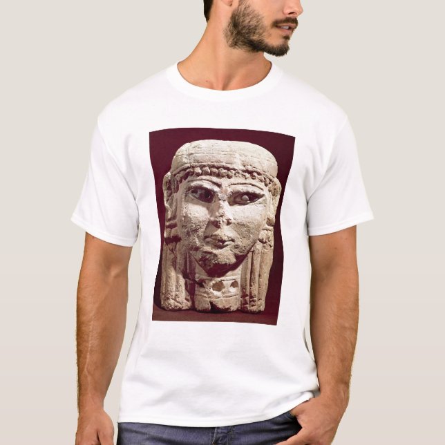 Camiseta Cabeça da deusa Ishtar, de Amman, Jordão (Frente)