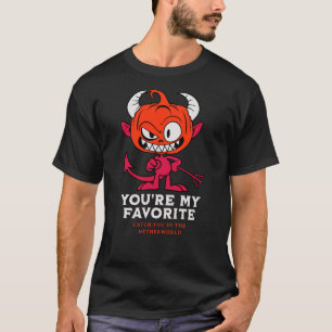 Camiseta Cabeça de abóbora do diabo para um malvado Hallowe