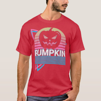 Camiseta Cabeça de Abóbora Jack O Lanterna Retro do Hallowe