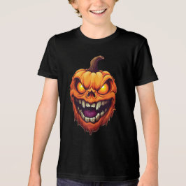 Camiseta Cabeça de Abóbora Sorrindo Siniestramente