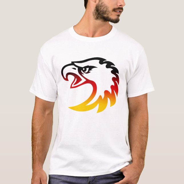 Camiseta Cabeça de águia de alemanha (Frente)